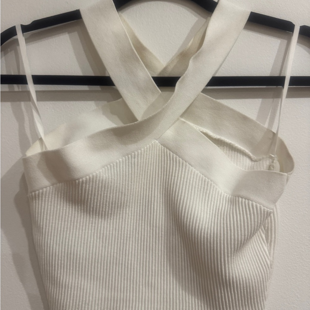 Babaton Aritzia Ribbed Cross-Strap Cami